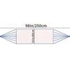 Portable Nylon Rope Net Hammock Breathable Camping Hanging Bed With Metal Rings For Outdoor Hiking Travel Garden