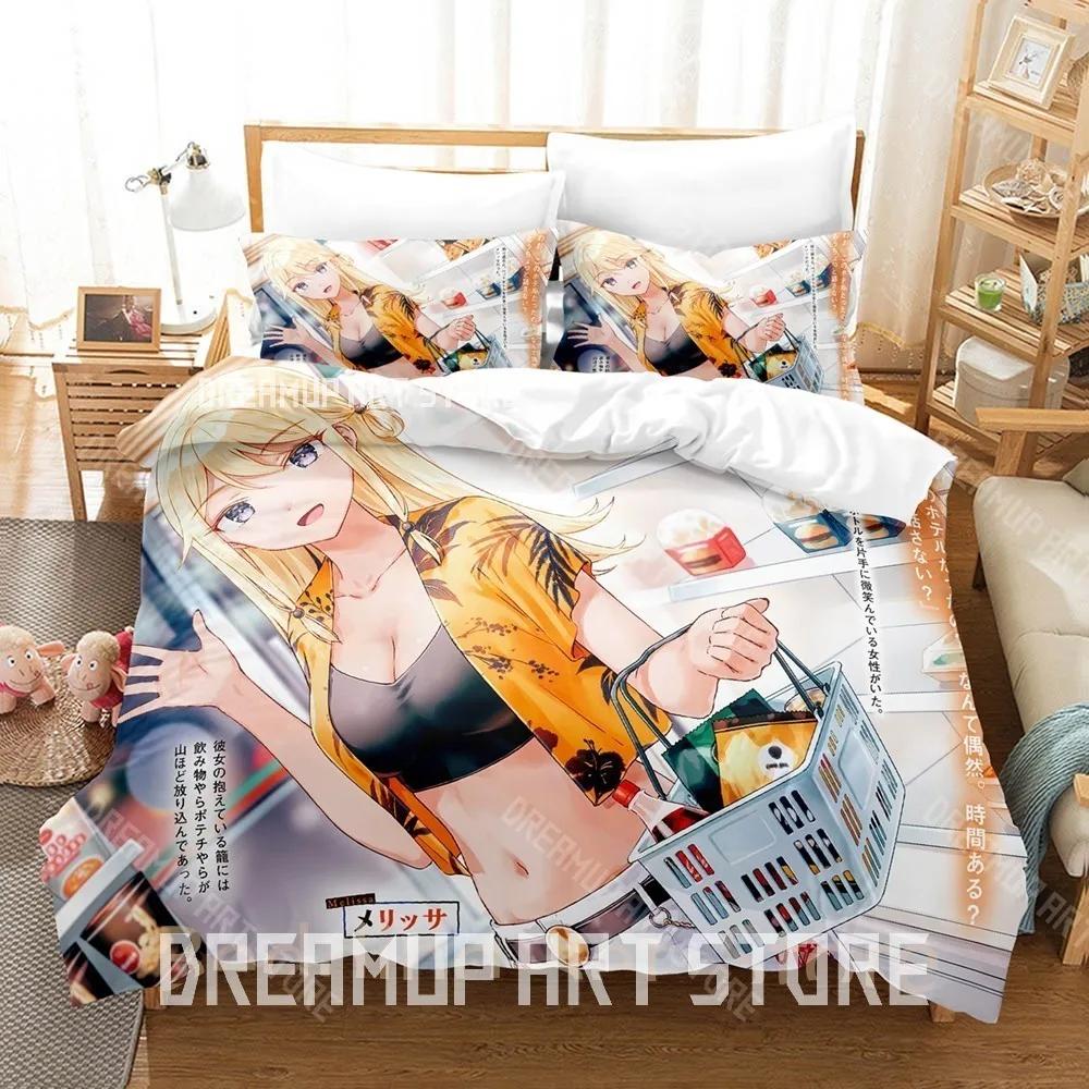 3D Print Days with My Stepsister Bedding Set Single Twin Full Queen King Size Bed Set Bedroom Duvetcover Sets Anime Bed Sheet