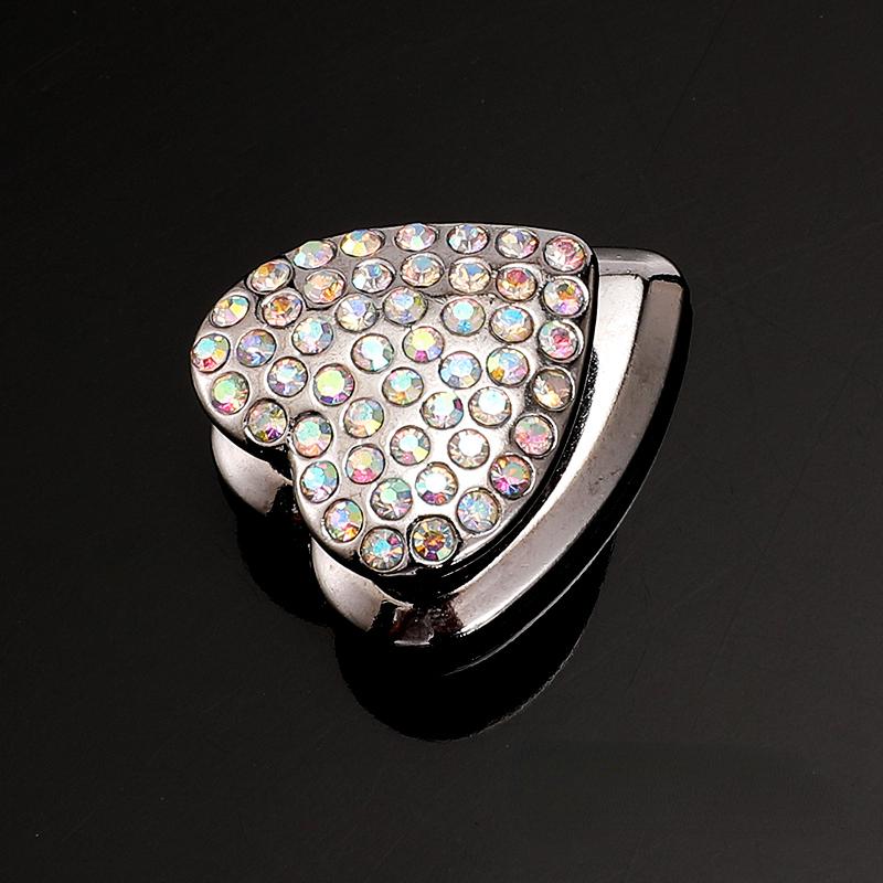 Auto Herz Diamant Haken Strassbesetzt Dekor Hängender Halter Innenraum Armaturenbrett Klebehaken Bling Kristall Autozubehör