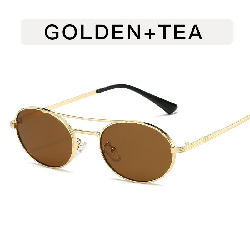 Vintage Style Women Sunglasses Oval Shape Double Bridge Sun Glasses for Men Driving Hiking Female Sunglasses