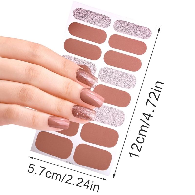 Semi Cure Nail Stickers for Beginner Women Girl