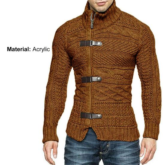 Gensere Elastisk Stilig Akrylfiber Casual Løs Genserjakke for Utendørs