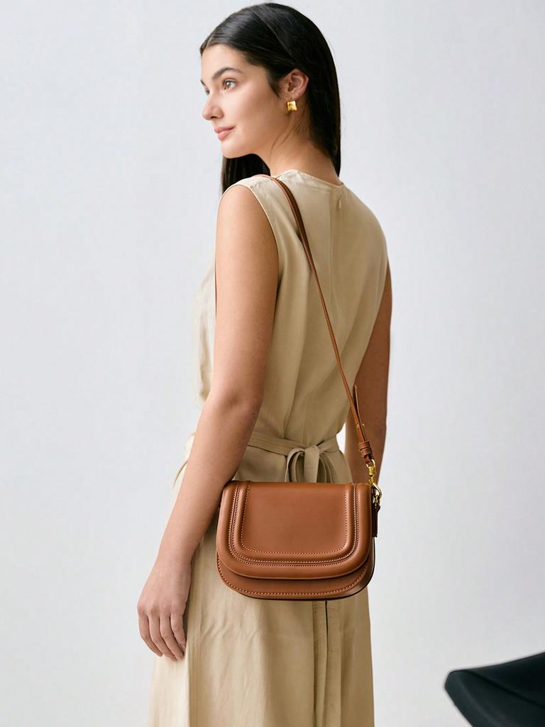2026 New Women's Bag Wide Shoulder Strap Shoulder Bag Diagal Underarm Bag
