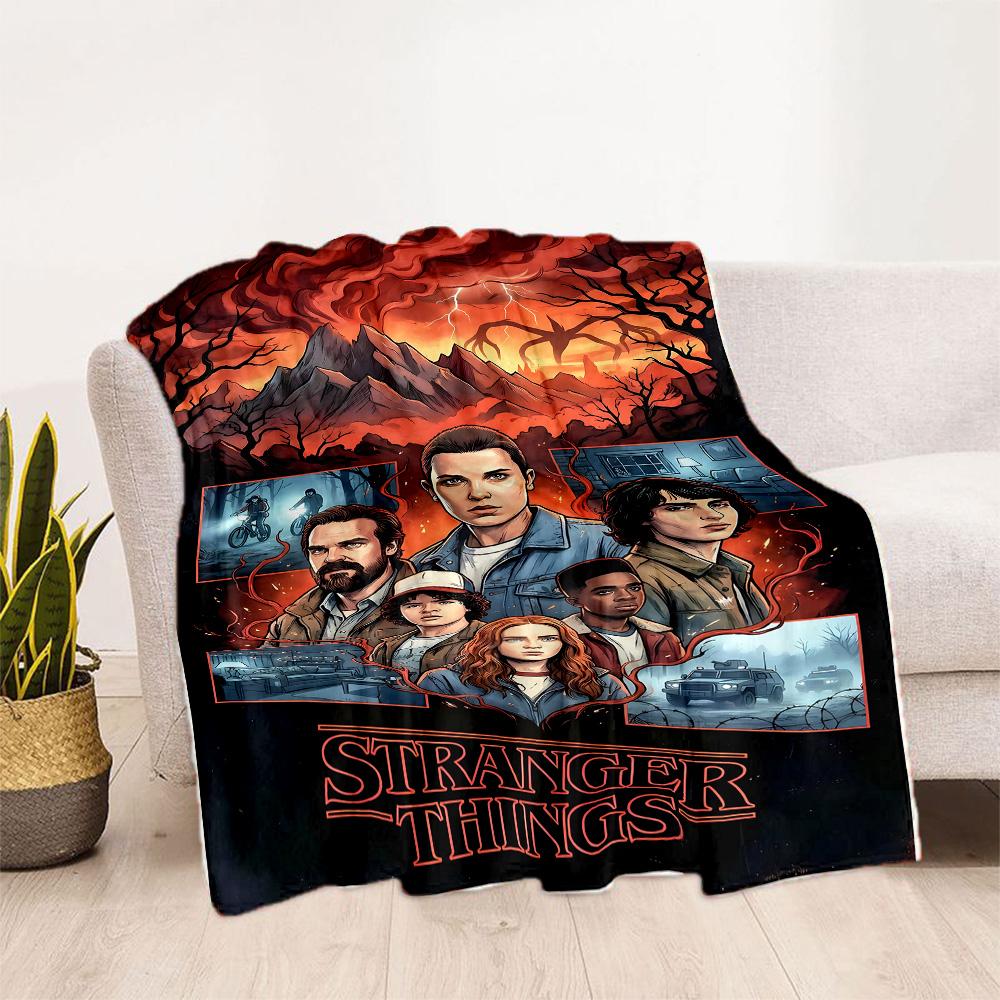 Stranger Things Mashup Suitable Blanket for Offices, Travel, Living Rooms Also a Good Gift for Friends and Family Suitable for All Seasons.