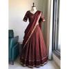 Ensemble Lehenga Choli de Fête Indien Pakistanais Bollywood Lehenga Robe Dupatta