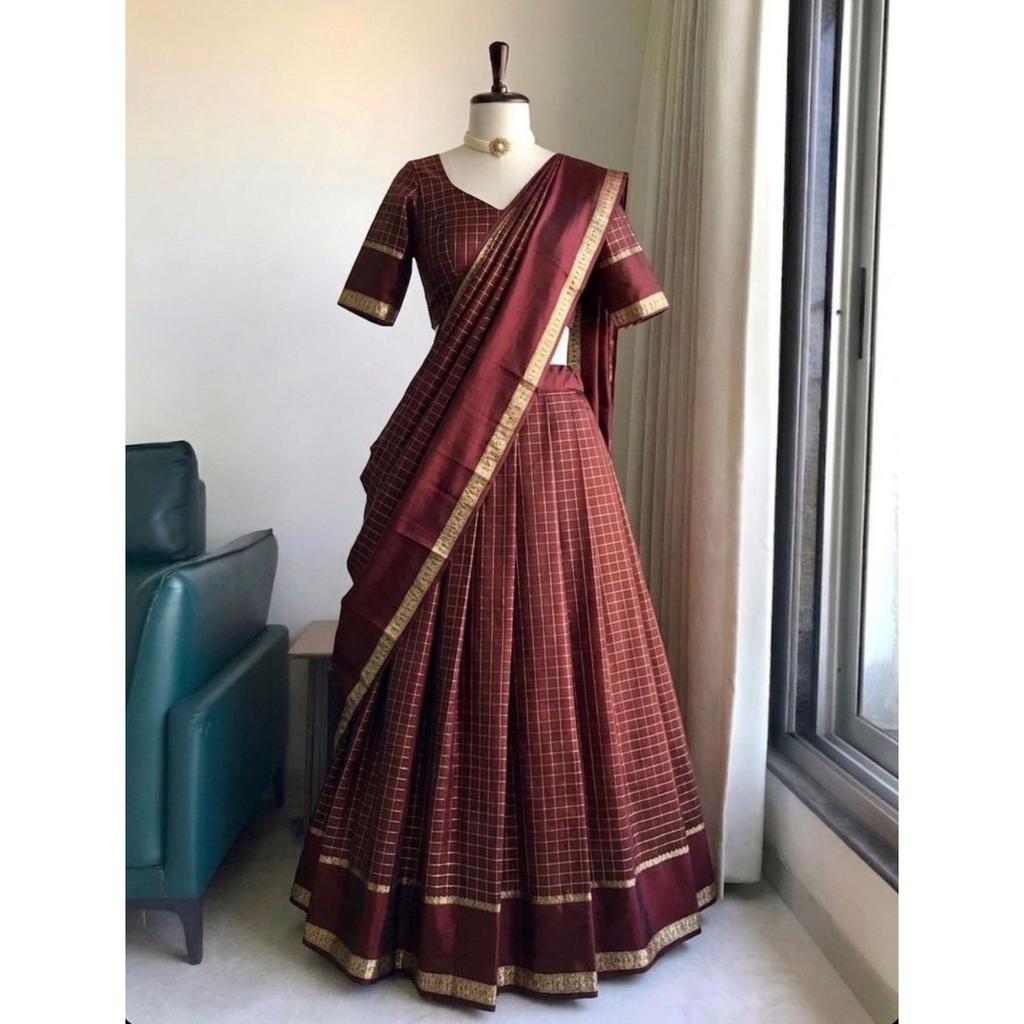Ensemble Lehenga Choli de Fête Indien Pakistanais Bollywood Lehenga Robe Dupatta