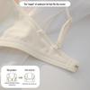 Women's Push-Up Wireless Cross Halter Bra: Seamless, Invisible, Anti-Sagging, Thin Straps, Beautiful Back Design
