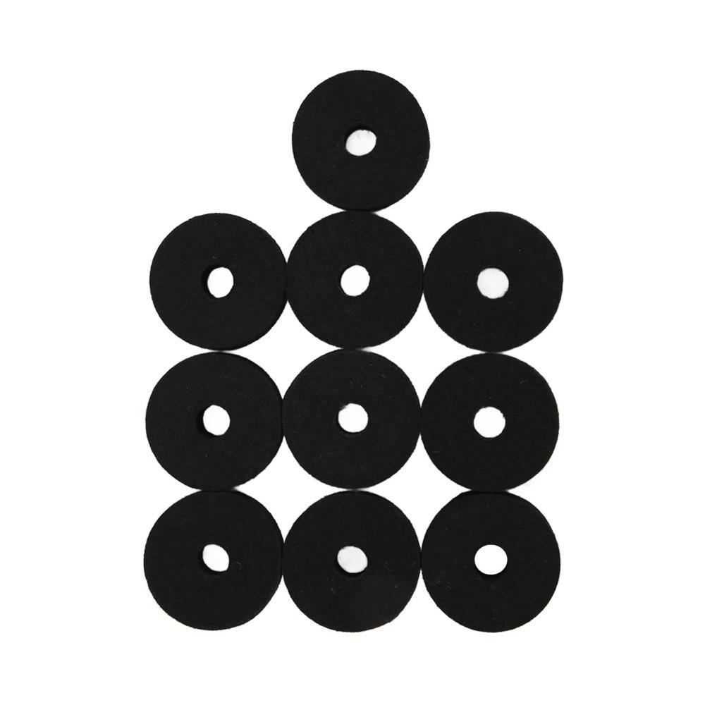 20PCS Felt Felt Washer Pads Black And Grey Drum Set Accessory Cymbal Felt Washer  For Drummers