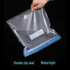Yuesu Vacuum-Seal Mesh Food Bags - Transparent, Zippered, Air-Valve, Food-Grade Plastic