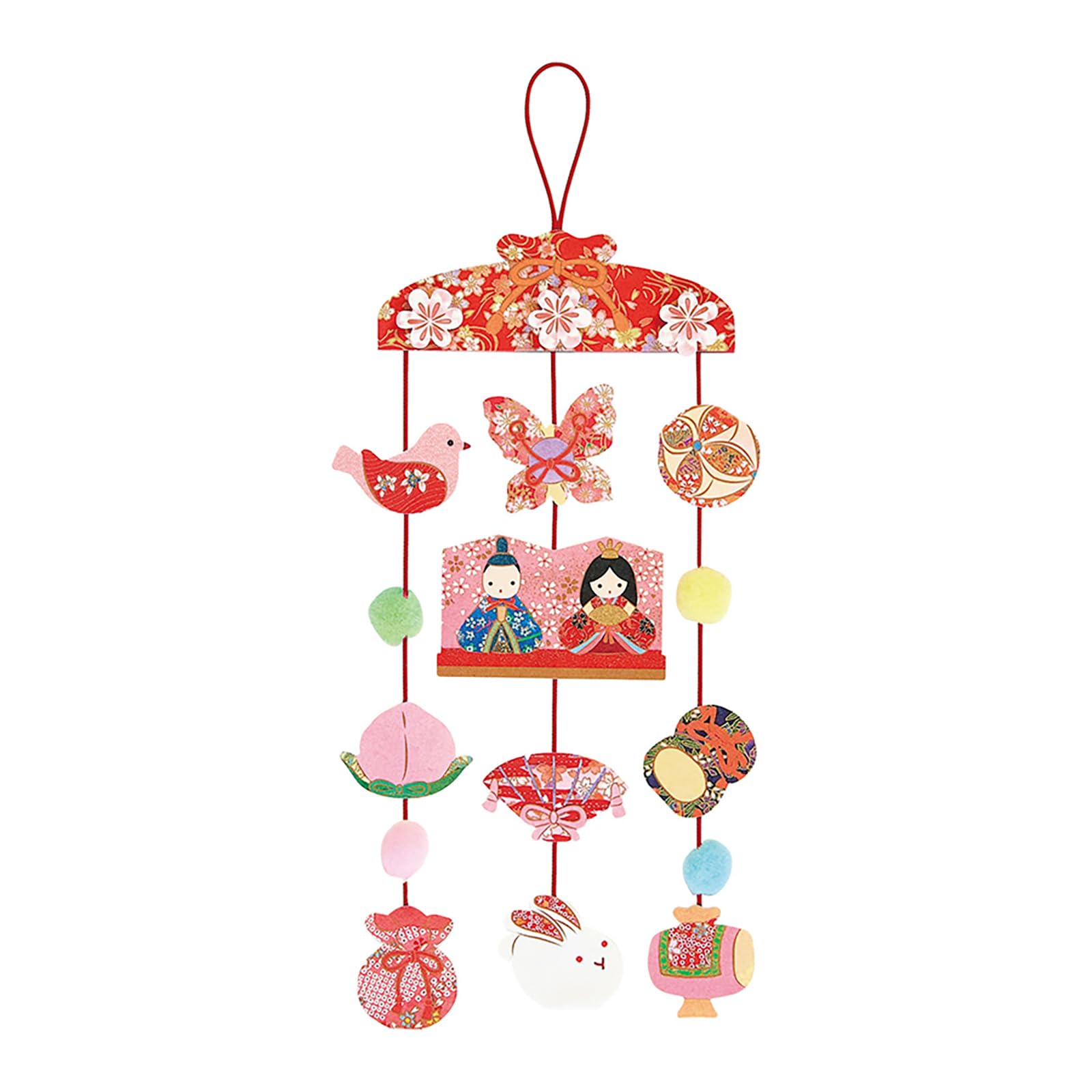 Sanrio Message Card Hanging Doll JHN 719901  Doll s Festival  21-5