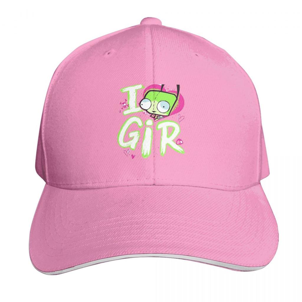 Invader Zim Valentines Day I Love GIR Cap Fashion Casual Baseball Caps Adjustable Hat Summer Unisex Baseball Hats Polychromatic