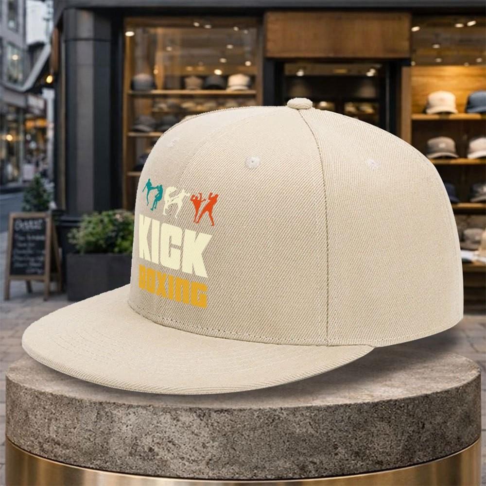 Kickboxen Grafik Flacher Schirm Baseballkappe Unisex Langlebig Verstellbar Streetstyle Outdoor Hut