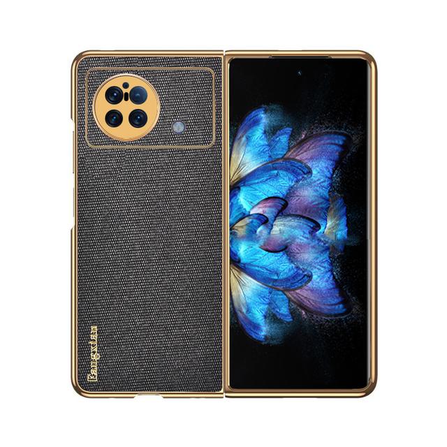 For Vivo X Fold 5g Case High Quality Cloth Fabric Leather Shockproof Phone Capa For Vivo X Fold Case Protection Cover Fundas