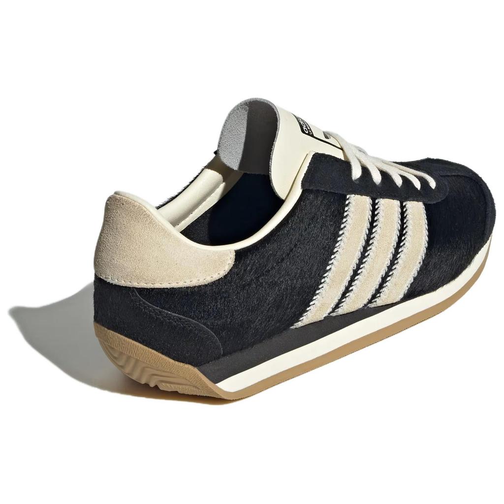 Adidas Country OG Black Pony Hair Women Sneakers Core-Black Cloud-White Golden-Beige JQ0545