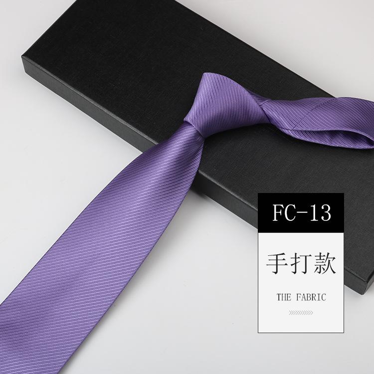 Light Tie Men, Business Banquet Photography Wedding Pink Purple Suit Shirt High-End Pattern Hand Style