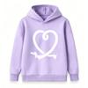 Kids Boys Girls Pullover Hoodie, Cute Dachshund Heart Print Soft Casual Long Sleeve Hooded Sweatshirt for Daily Wear, School and Outdoor Activities