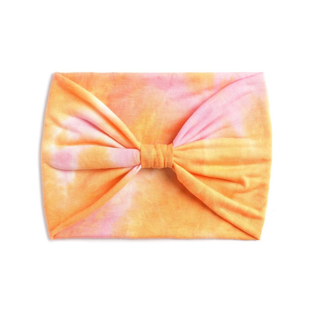Fascia per capelli tie-dye sportiva e da yoga da donna extra larga da 18 cm