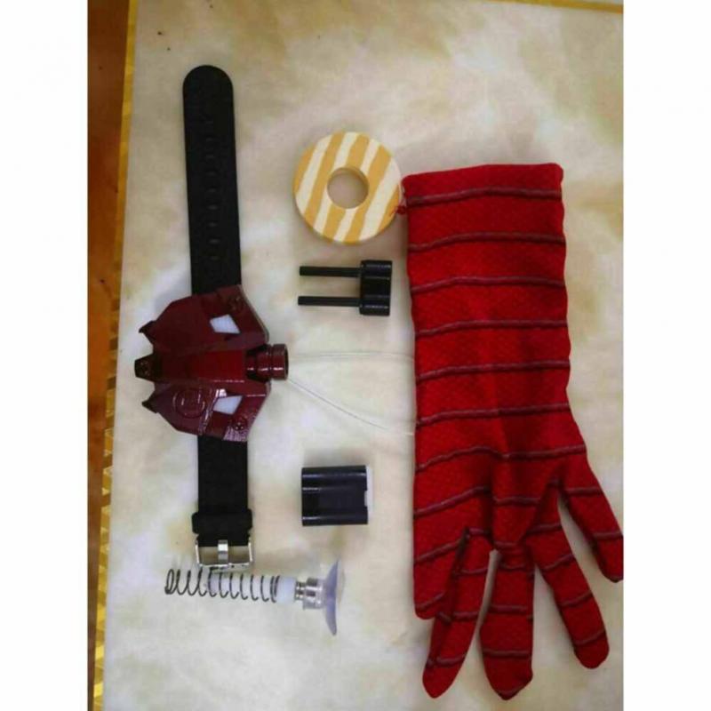 Pânză de păianjen LED magnetică uimitoare, lucrată manual, îmbunătățită Spider-man, Recuzită Cosplay, Jucării