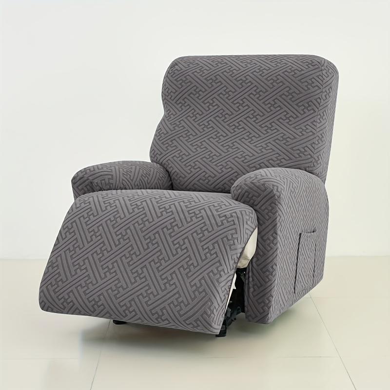 1/2/3/4 Seater Recliner Elastic Sofa Covers Thicken Jacquard Stretch Armchair Reclining Sofa Slipcover Relax Chair Covers