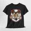 Funny Cartoon COYOTE MAD Face Unisex Heavy Cotton Tee, Gift for Pet Lovers, [...