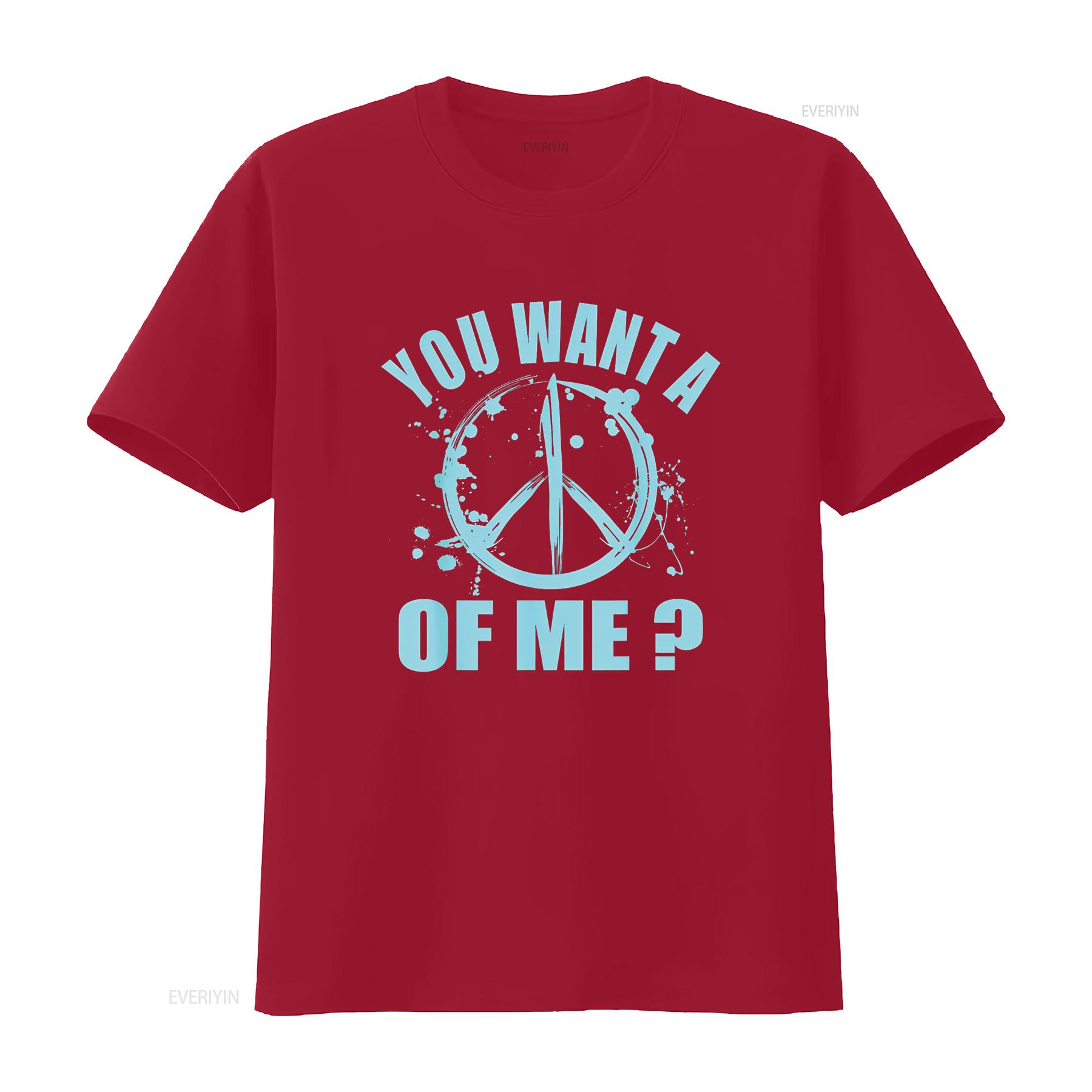 

You Want A Piece Of Me T Shirt vintage Washed Unisex Stylish graphic streetwear Soft designer clothes Slightly S