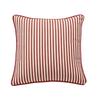Piping Design Ruffled Edge Pillowcase Striped Print Striped Printed Cushion Cover  Sofa Use