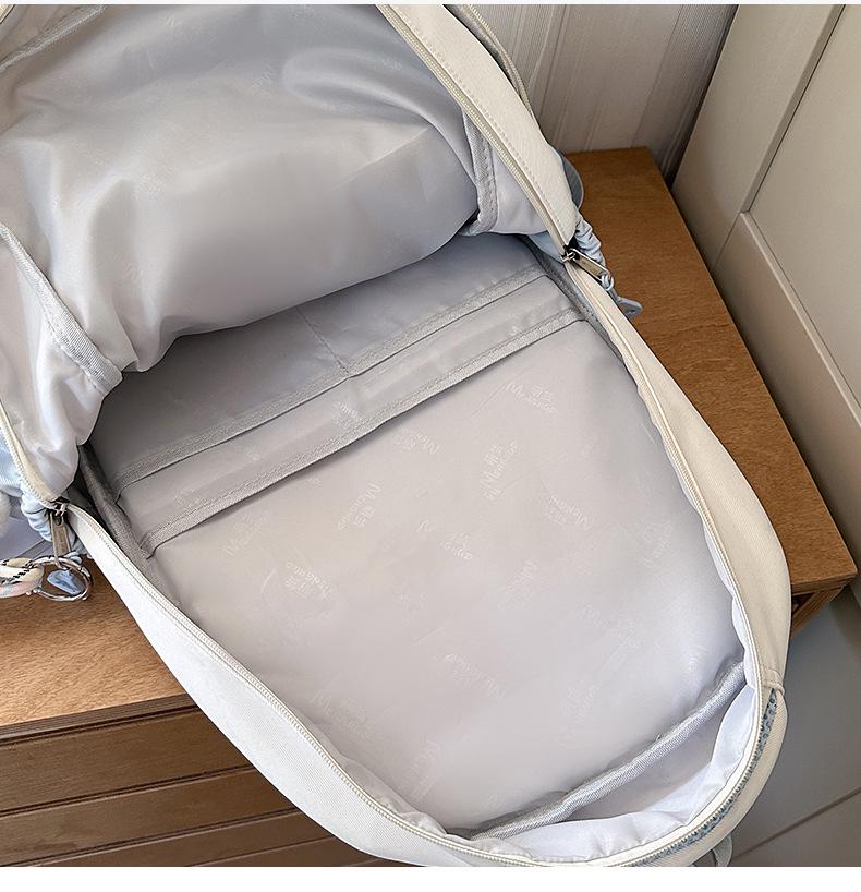 Extra Large Japanese Style Plaid Backpack for Middle & High School Students