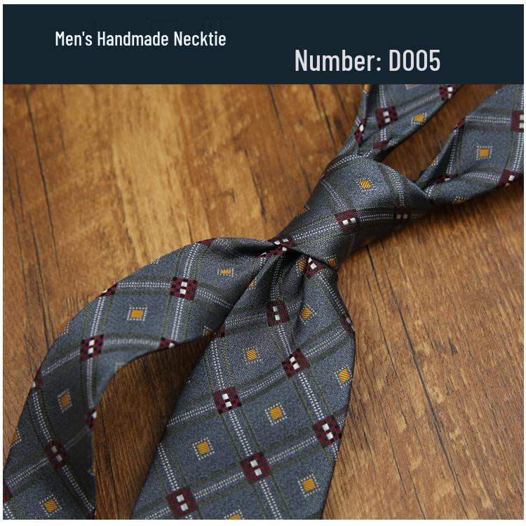 Men's 8CM Retro Burgundy Polyester Silk Tie - Business & Formal Suit Accessory