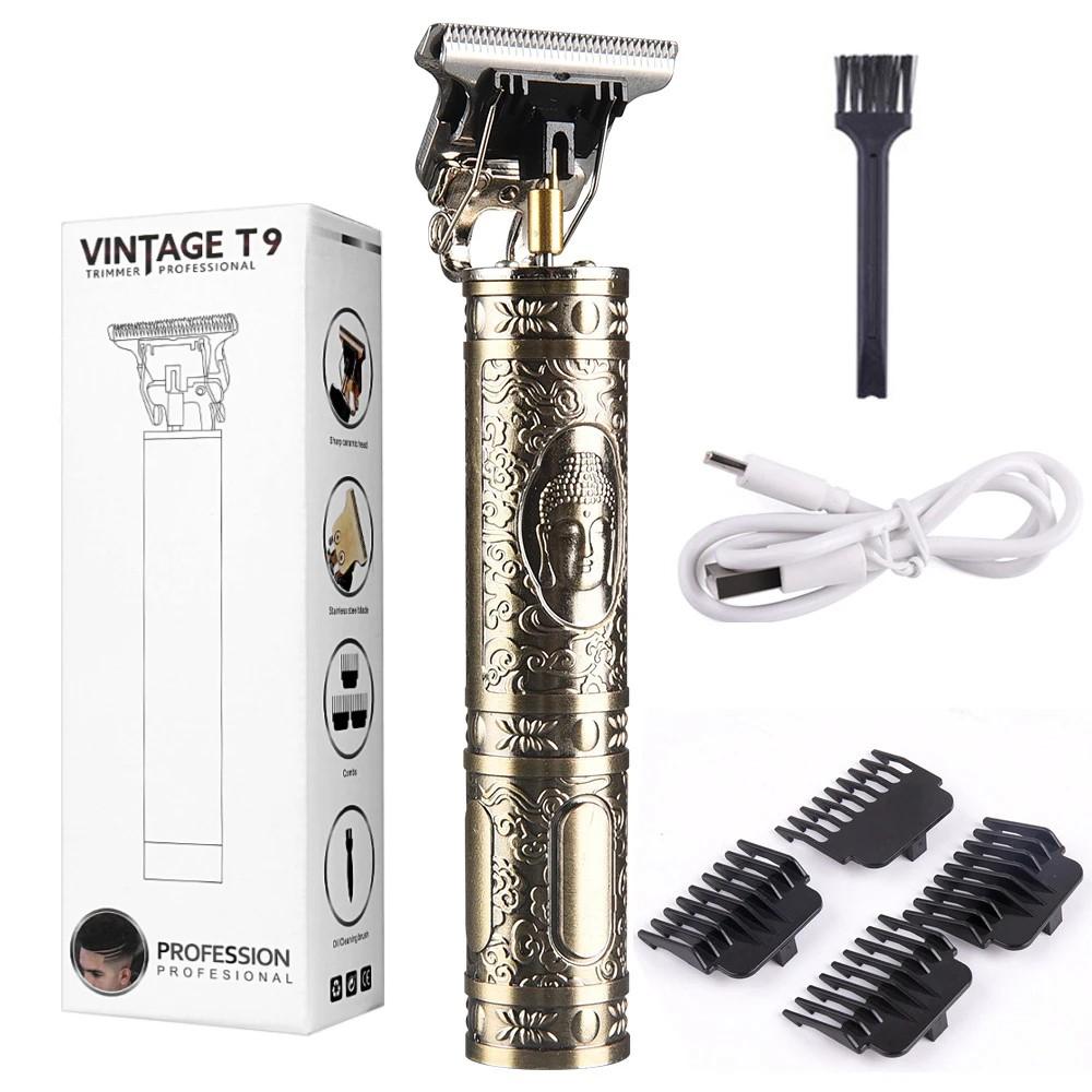 LCD Digital Display T9 All Metal Shaver Reise Bærbar Elektrisk Barber Elektrisk Pusher Hårklippemaskin for kvinner