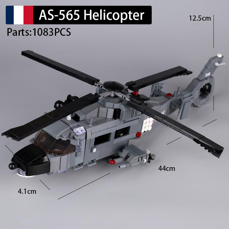 MOC Bricks Toys Military Car Vehicle WW2 Tank Building Blocks French Fighter R-35 AS-565 Armored Kids Gift