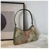 Female Travel Small Totes Underarm Bags Autumn Trendy New Oil Painting Women's Shoulder Bag Cute Simple Handbags And Purses