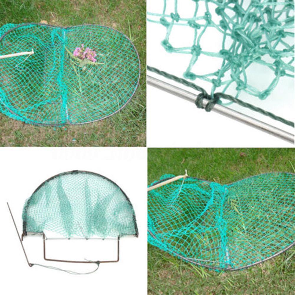 Leichtes, tragbares Spatzenvogel-Taubenwachtel-Humane-Lebendfangnetz, Falle, Jagdnetz, 49 x 30 cm