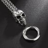 Classic Fashion Punk Stainless Steel Skull Bracelet Men\\\'s Charm Gothic Bracelet Jewelry Gift
