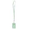 Retractable Lanyard Badge Holder PU Leather ID Card Case with Reel Clip for Work Employee Name Tag Keychain Passport Holder