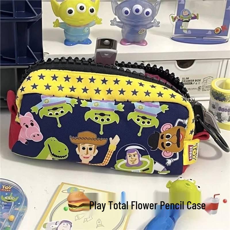 Korean Cartoon Large-Capacity Pencil Case | Cute Animal Design for Students