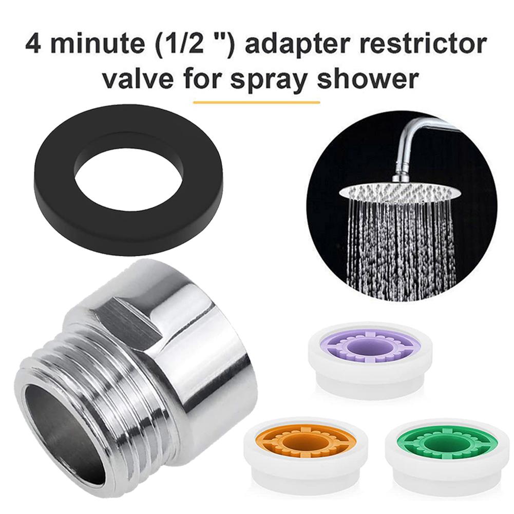 Washer Shower Adapter Water Saving Cores 4 7 9 L/min Accessories Flow Reducer 1/2 Inch Thread Limiter Regulator