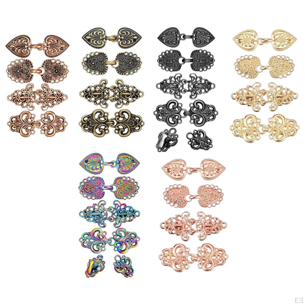 4 Stück Pullover-Schal-Clips, Umhangverschlüsse, Strickjacken-Kragen-Clips, Verschlüsse für Mädchen