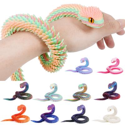 Aydınlık 30cm 3D Baskılı Kobra Yılan Dekorasyonu 3D Baskılı Hayvanlar Masa Aksesuarları Oda Dekoru Ofis Masası Yılan Yıl Süsü