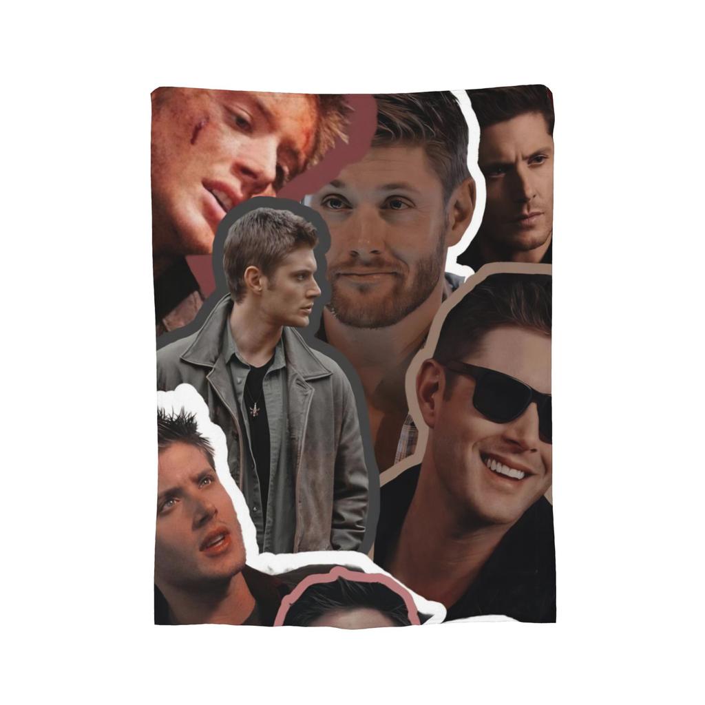 Supernatural Sam Winchester Blanket Fleece Spring/Autumn   Multifunction Soft Throw Blankets for Bed Couch Bedding Throws
