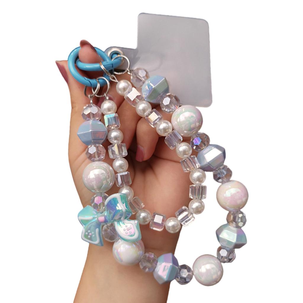 Handmade Beaded Phone Lanyard With Adjustable Wrist Strap Anti Loss Design For Smartphones Keys Accessories