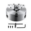 VEVOR 3-Jaw Lathe Chuck, 10'', Self-Centering Lathe Chuck, 0.24-9.84 In/6-250 Mm Clamping Range with T-key Fixing Screws Hexagon Wrench