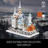 Germany Swan Stone Castle Micro Building Blocks Set, Famous World Architecture Model Creative Collection Building Toys for Adults and Kids 14+