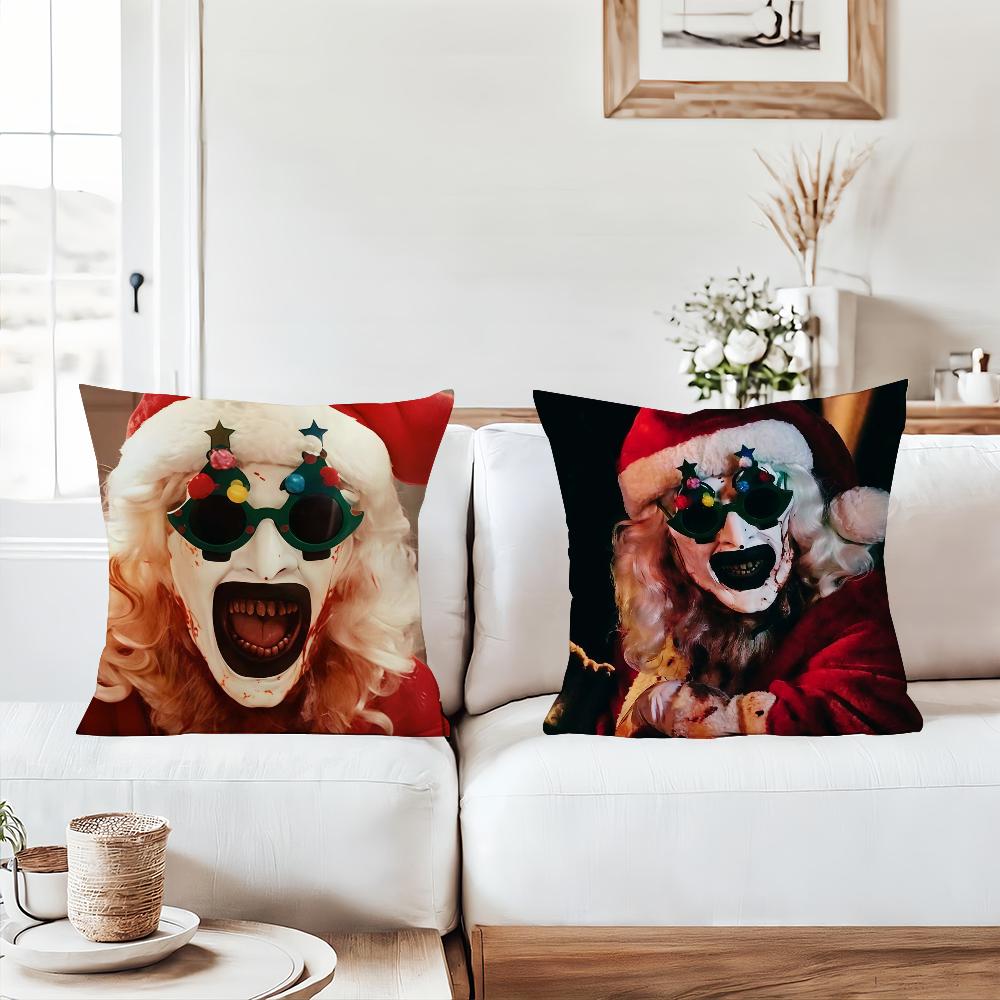 Horror movie T-Terri F-Fier 3 Pillow Case Office Cushions Suitable For Sofa Car Bedroom Decorative Cushion Cover