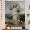 John William Waterhouse Anime Tapestry Hippie Flower Wall Carpets Dorm Decor Cheap Hippie Wall Hanging