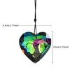 Crystal Hanging Decoration Ab Colorful Crystal Heart Suncatcher Rainbow Maker Decoration Multicolored Crystal Window Pendant