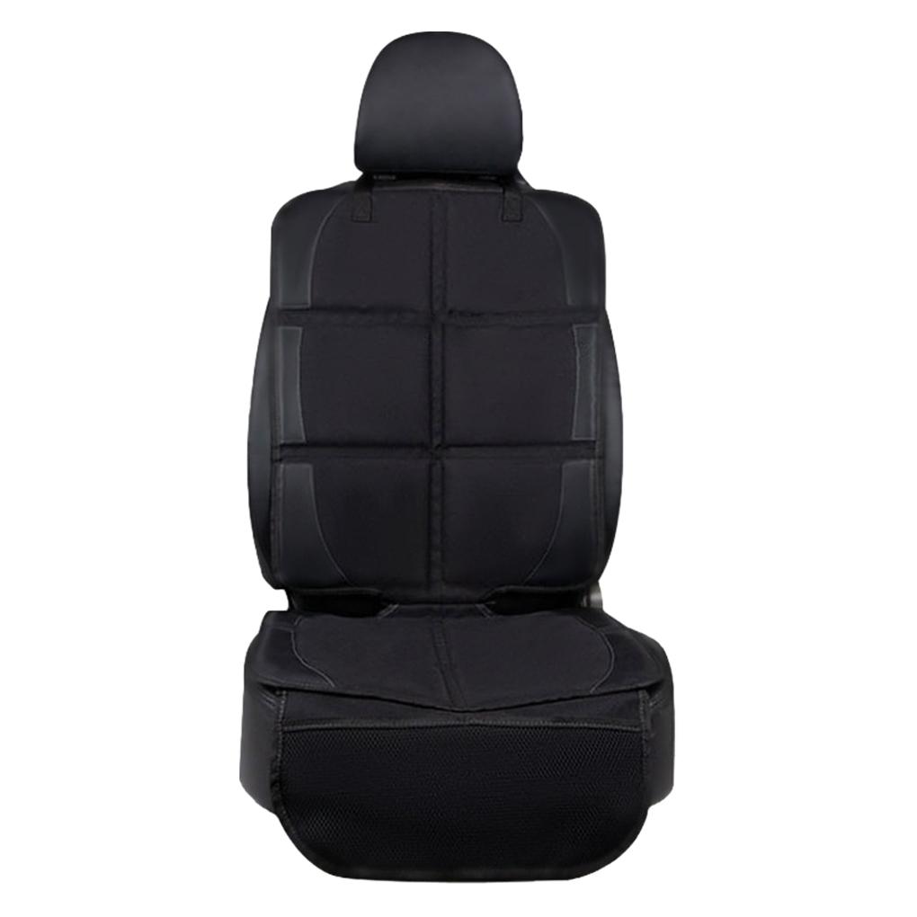 Black Easy To Install Car Seat Protector Protective Waterproof Child Safety Mat Pad Universal Fit