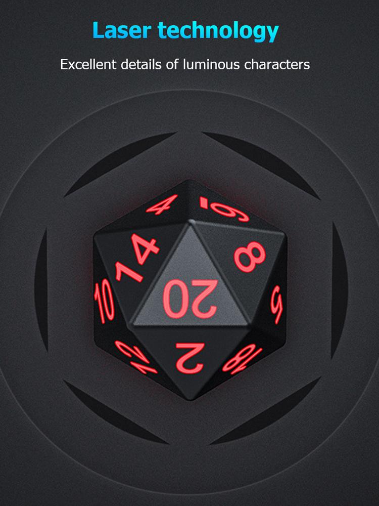 Electronic Luminous LED Dice Set Multi Sided Board Game Party Entertainment