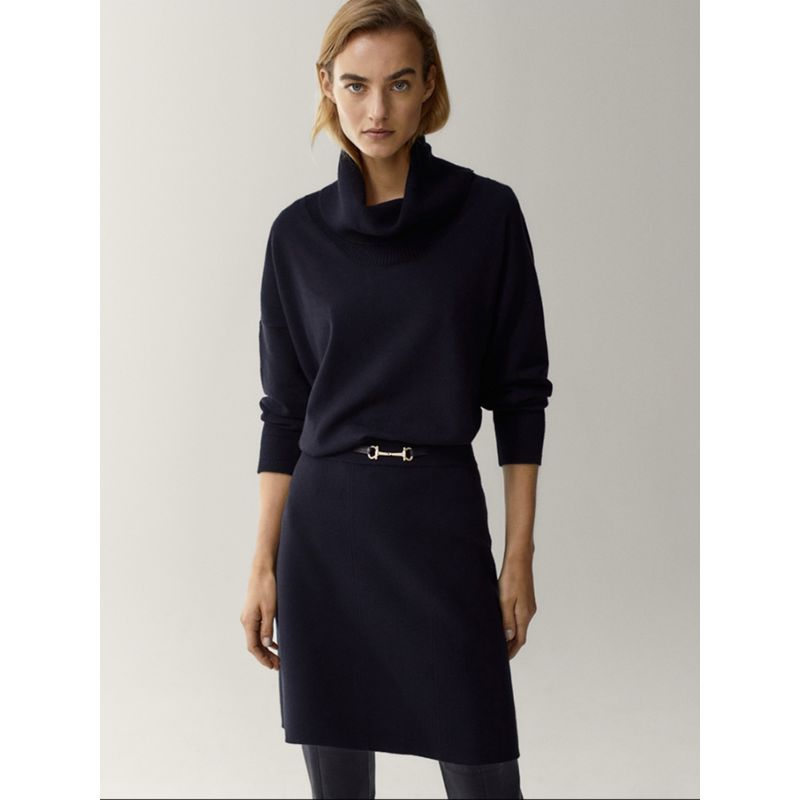 MD Women's Clothing Autumn New Arrival Fashion Style Drop-Shoulder Long-Sleeve Sweater Turtleneck Knitting Woolen Sweater Female 05635541800