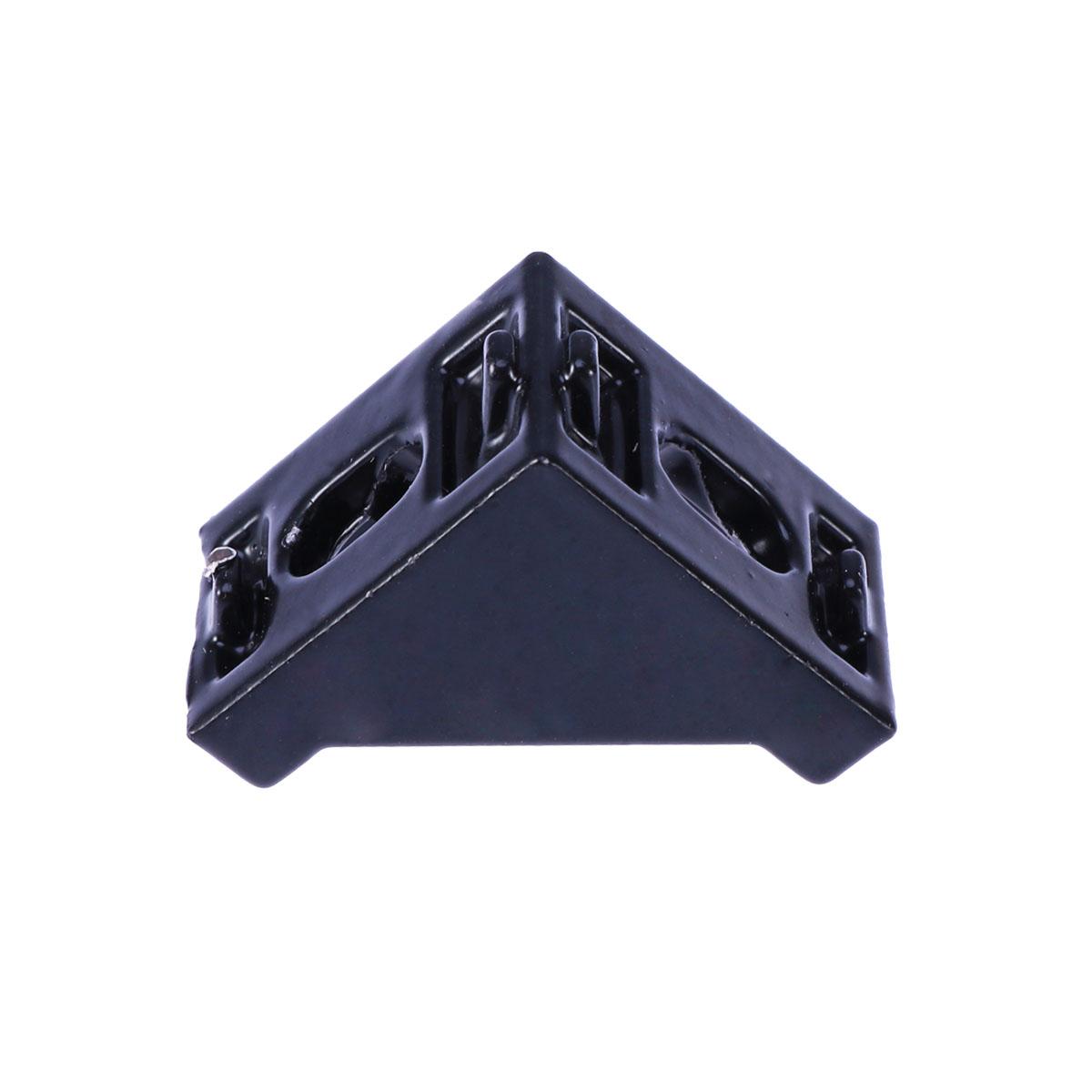

20pcs Black 2028 Aluminum 90 Degree Angle Corner Bracket For Frame Connection Fasten Fitting Extrusion Mounting Bracket Hardware