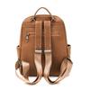 Fashion Wommen Backpack Pu Solid Color Travel Backpack Student Schoolbag